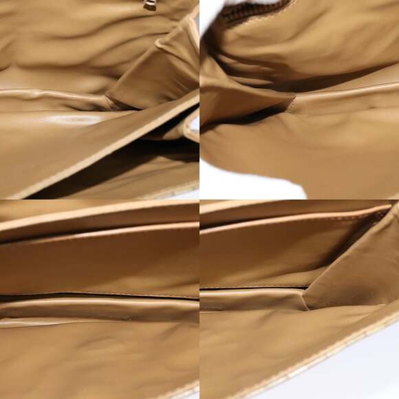 CELINE Macadam Canvas Shoulder Bag Pvc Leather Beige - Picture 12 of 13